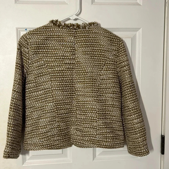 Cabi tweed brown blazer jacket size small long sleeve - Picture 5 of 9